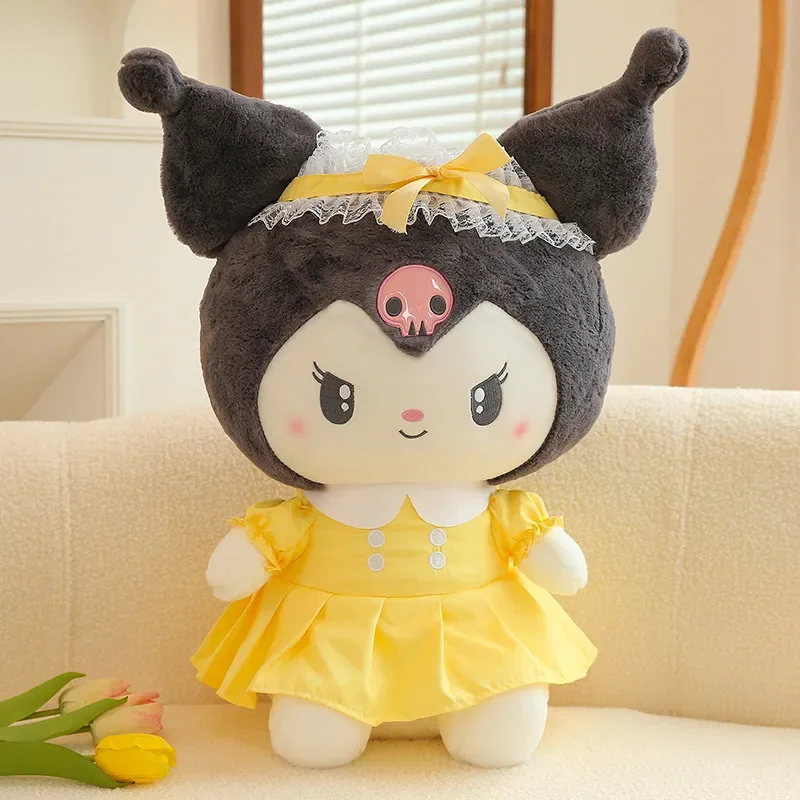 35-60cm Sanrio Prinzessin Rock Kuromi Plüschtiere Puppe Kawaii Cartoon Anime ausgestopfte Plüsch Puppe Spielzeug Kissen Kinder Geburtstags geschenke