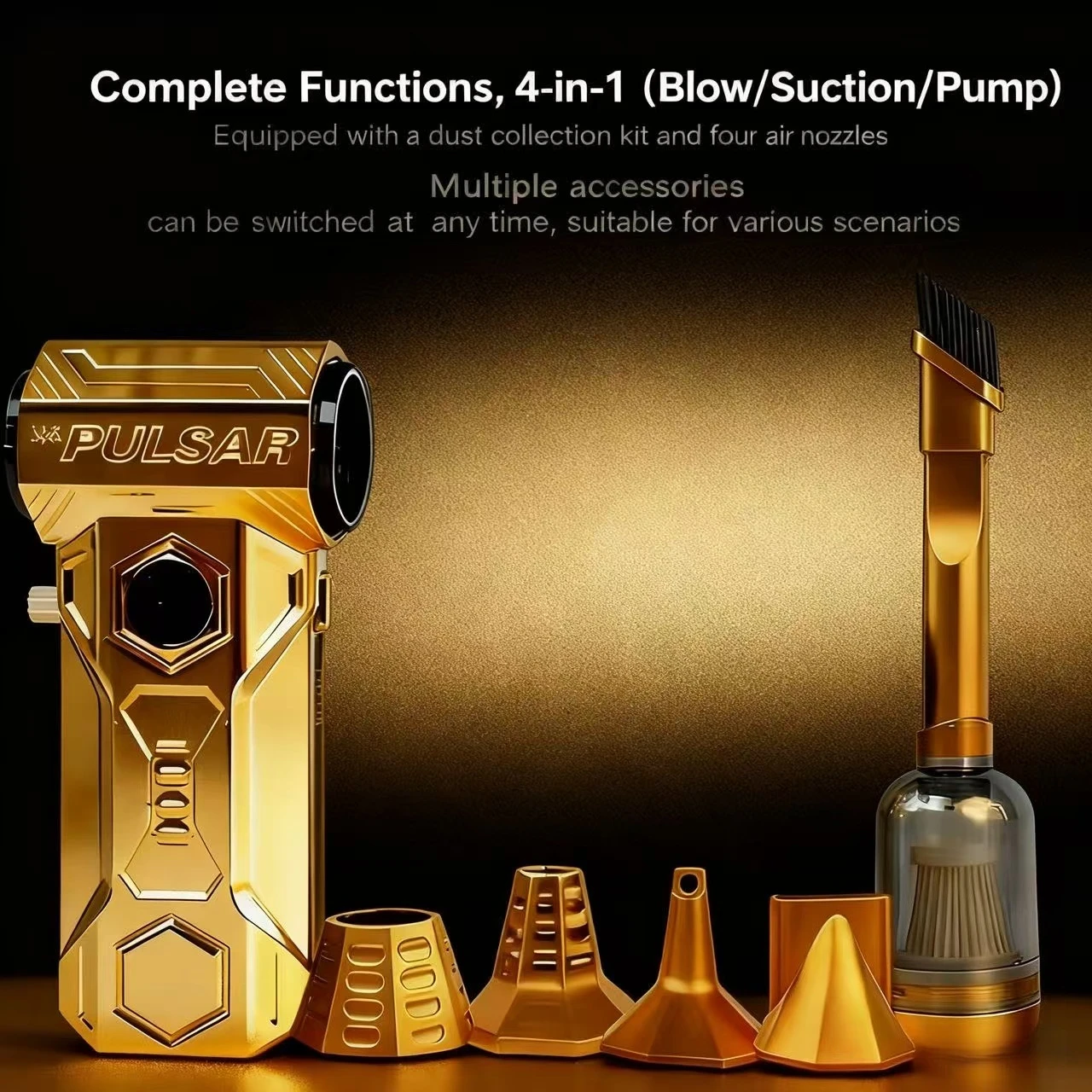 

990000 об/мин Glod Turbo Jet Blower Высокомощный воздуходувка Бесщеточный двигатель Турбовентилятор Скорость ветра 75 м/с 10000 мАч Violent Air Blower