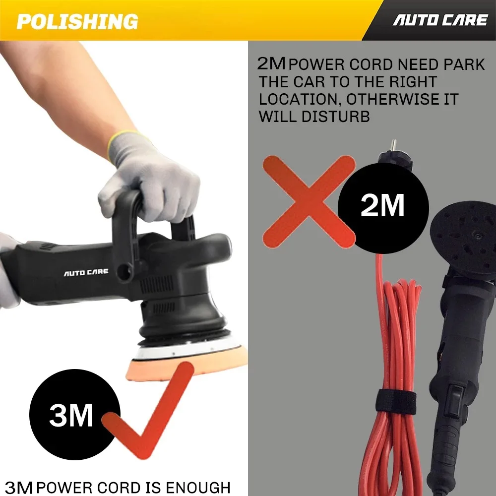 Portable Electric Car Eccentric Polisher 6 Speeds Adjustable Auto Beauty Polishing Waxing Machine 700W Car Scratch Repair Kit