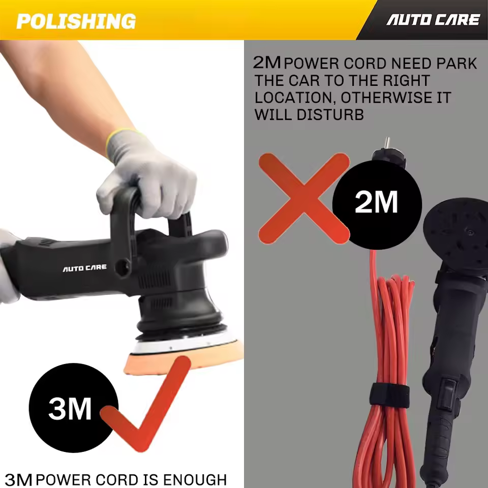 Front view of the corded Car Polishing Machine unit.