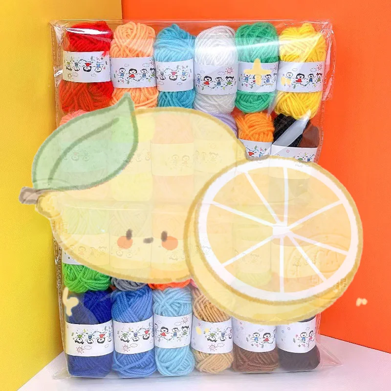 

Коллекция мягких пряже: 12 ниток из хлопчатобумажной шерсти для вязания ручной работы и вязания крючком.