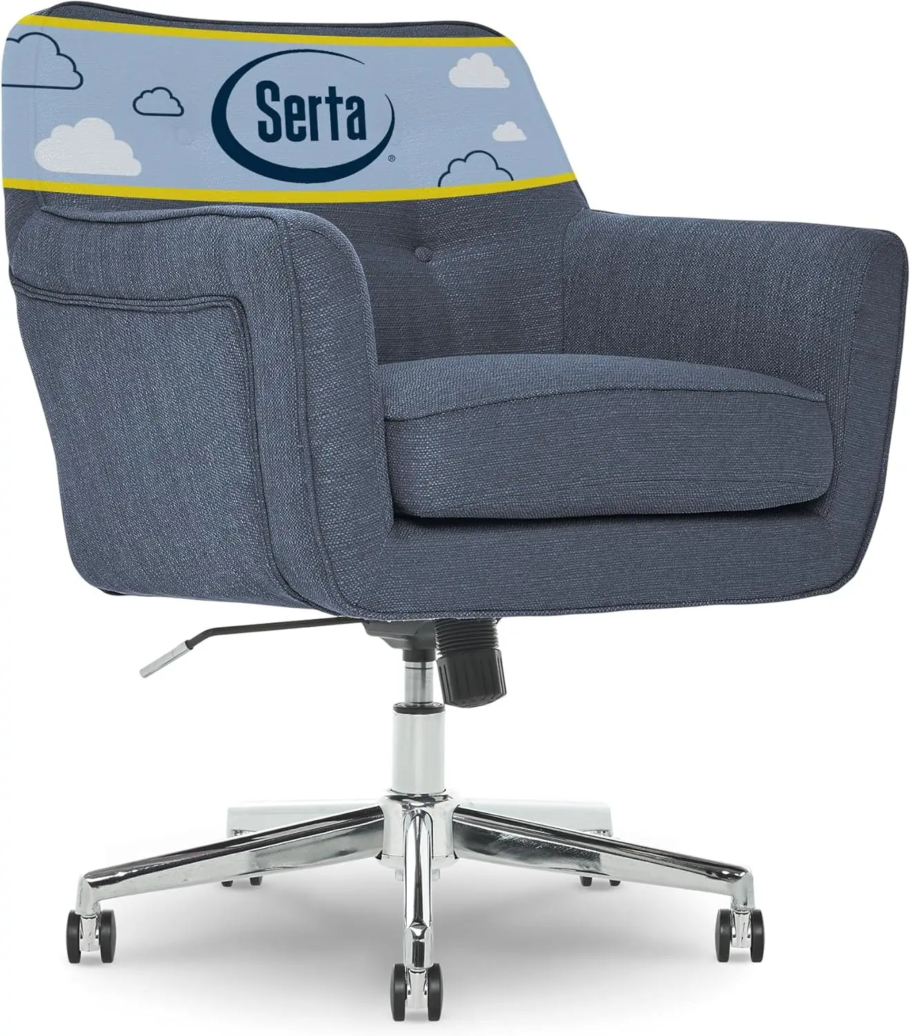 

Ashland Modern Office Chair, Stylish Mid-Back DeskChair, SertaQuality Foam, MemoryFoam Cushion, Comfy Armchair