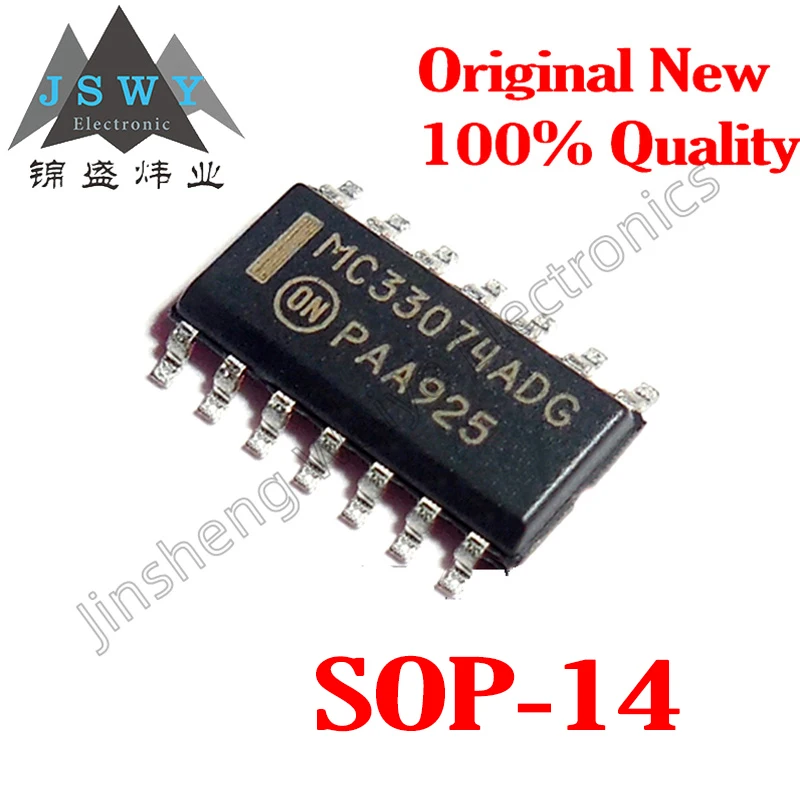 

(10/50 pcs) MC33074ADR2G SOP-14 MC33074/Quad Operational Amplifier Chip/New Original Stock Electronics