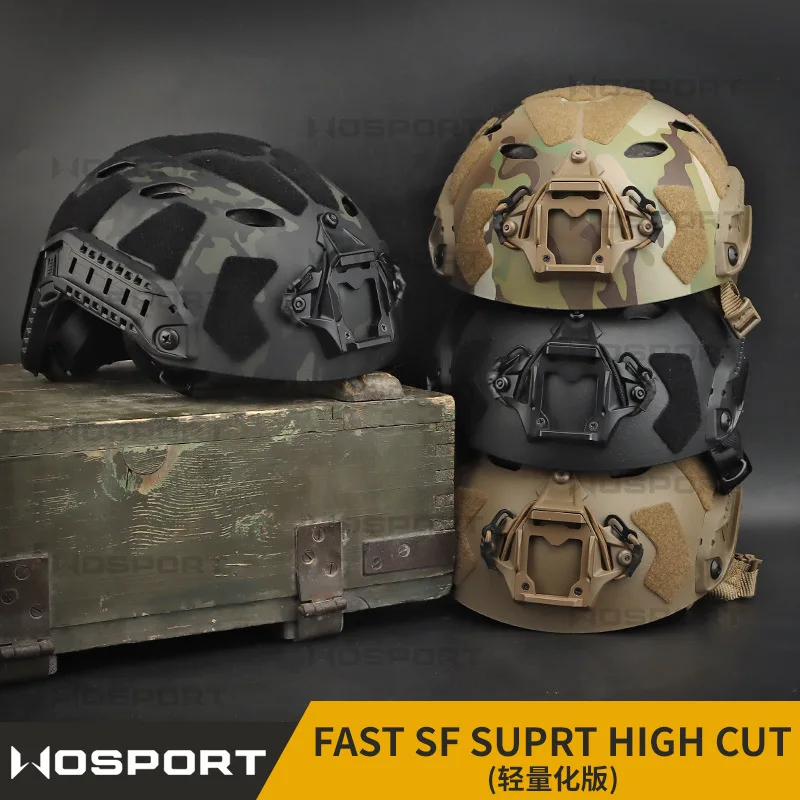 

WOSPORT factory direct sales Lightweight tactical FAST helmet upgrade rail, reserved headphone slot, solid color
