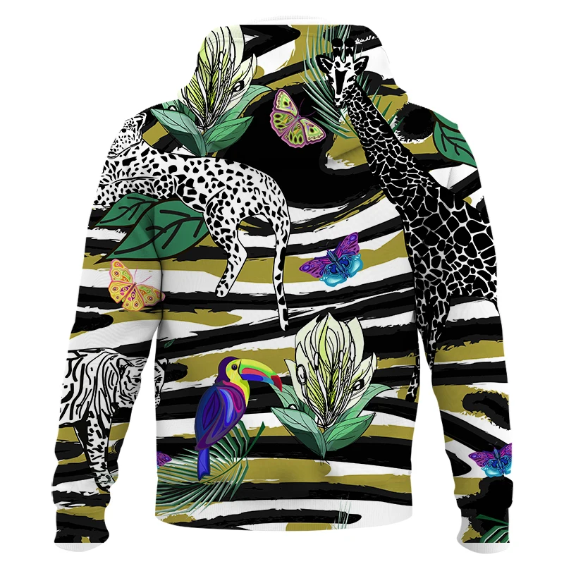 2021 New Hoodies For Men And Women 3D Printing Jungle Leopard Head Sweatshirt Kids Fashion Hip Hop Casual Coat Men Clothing Tops