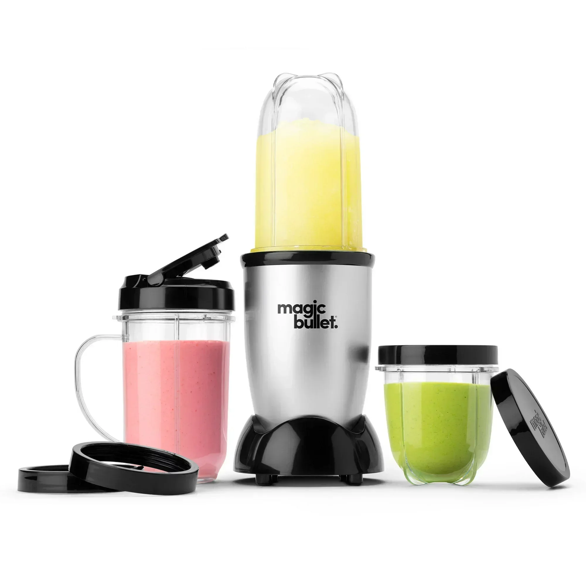 Piece Personal Blender MBR-1101 – Silver Small Mixer, Easy To Carry