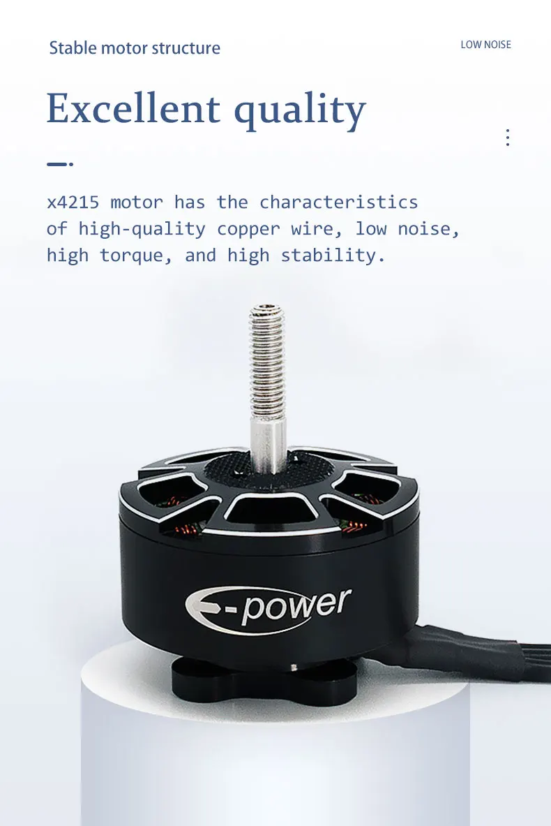 4 Stück E-POWERRC 4S-8S X4215 400KV 650KV X5215 250KV 340KV 420KV 500KV Bürstenloser Motor für 15-16 Zoll FPV Freestyle RC-Drohnen – Detail 6