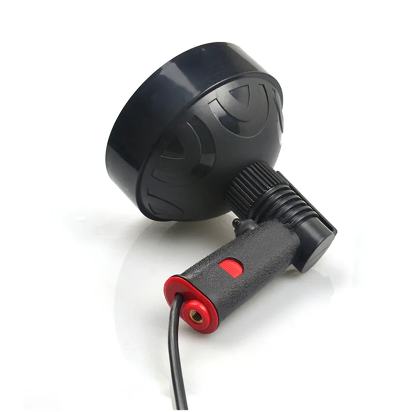 Powerful 100W Halogen Handheld Torch Ultra Lightweight Spotlight Professional Hunting Lamp Beam Adjustment 12V DC