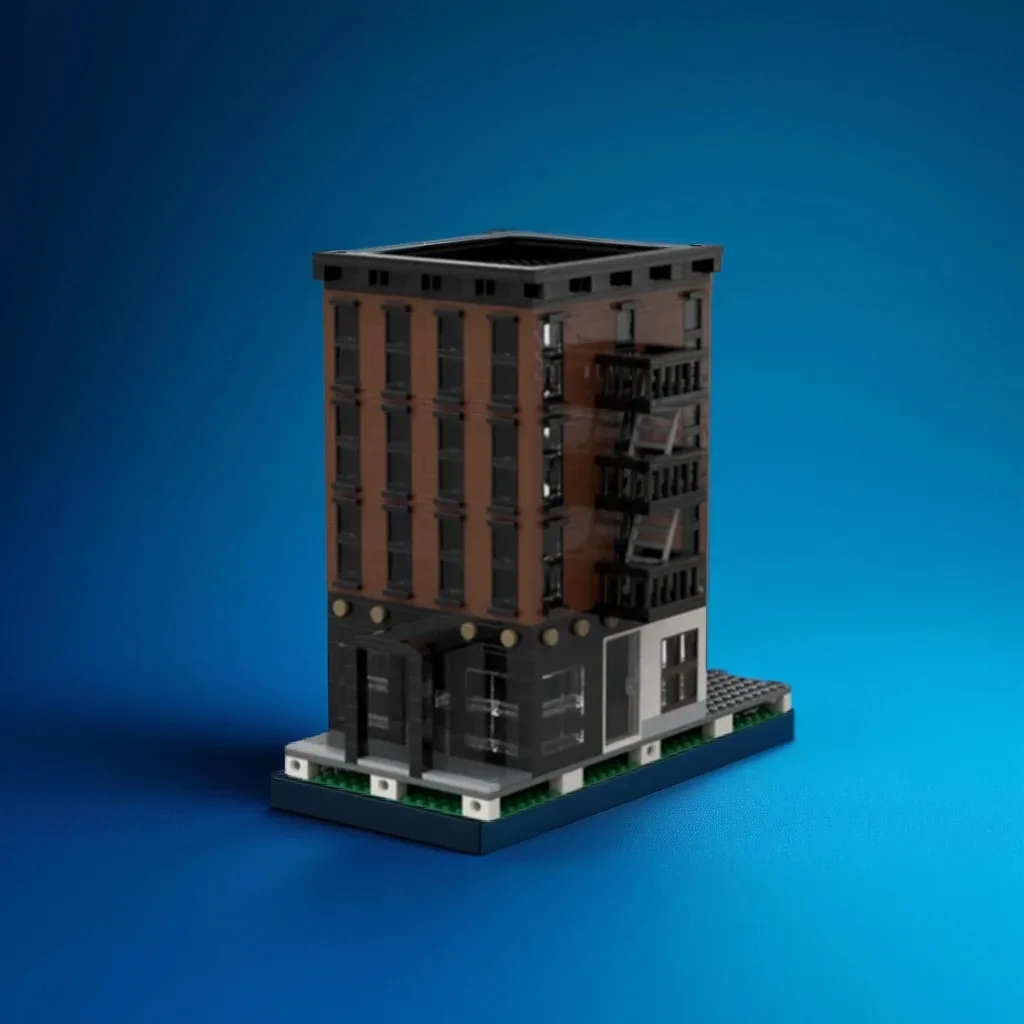 

854 шт. MOC Нью-Йоркская квартира модульные здания городской вид на улицу 3D сборка DIY модель строительные блоки игрушки на день рождения подарок