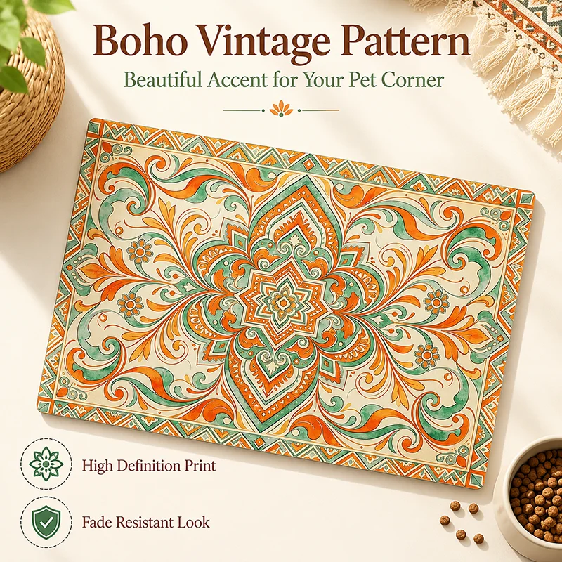 Bohemian Pet Feeding Mat Water - Pet Supplies Dog Food review and price