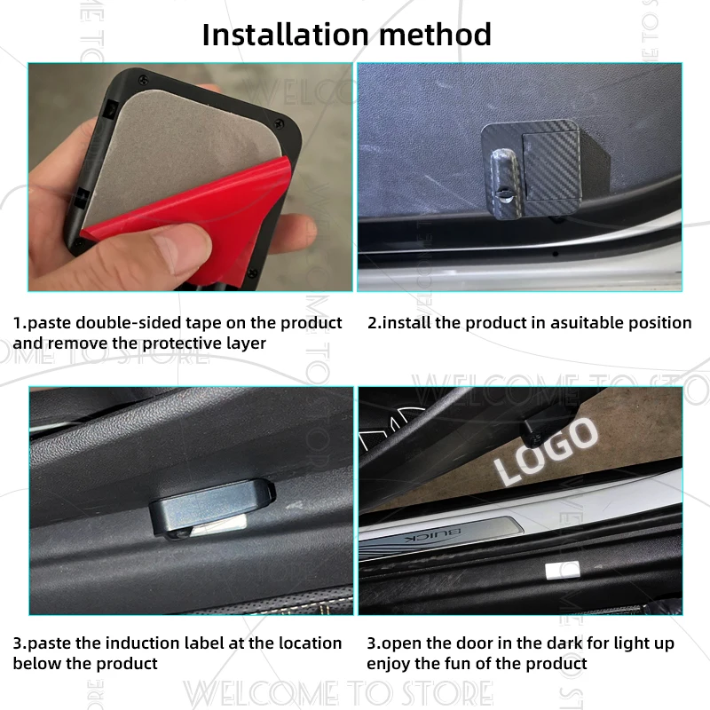 1/2pcs For Lancia Ypsilon Musa Delta LOGO Phedra Voyager Thema Car Door Welcome Light Led HD Projector Lamp Lights Accessories view 3
