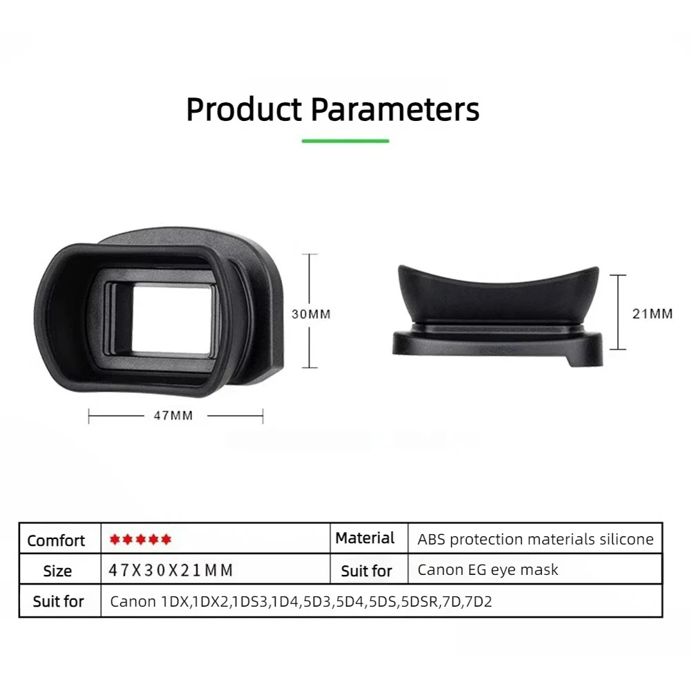 Rubber EG EyeCup Eyepiece Cap for Canon 1DX 1DX2 1D X II 1DS3 1D4 5D3 5D Mark III IV 5D4 5DS 5DSR 7D II 7D2 Camera Accessories