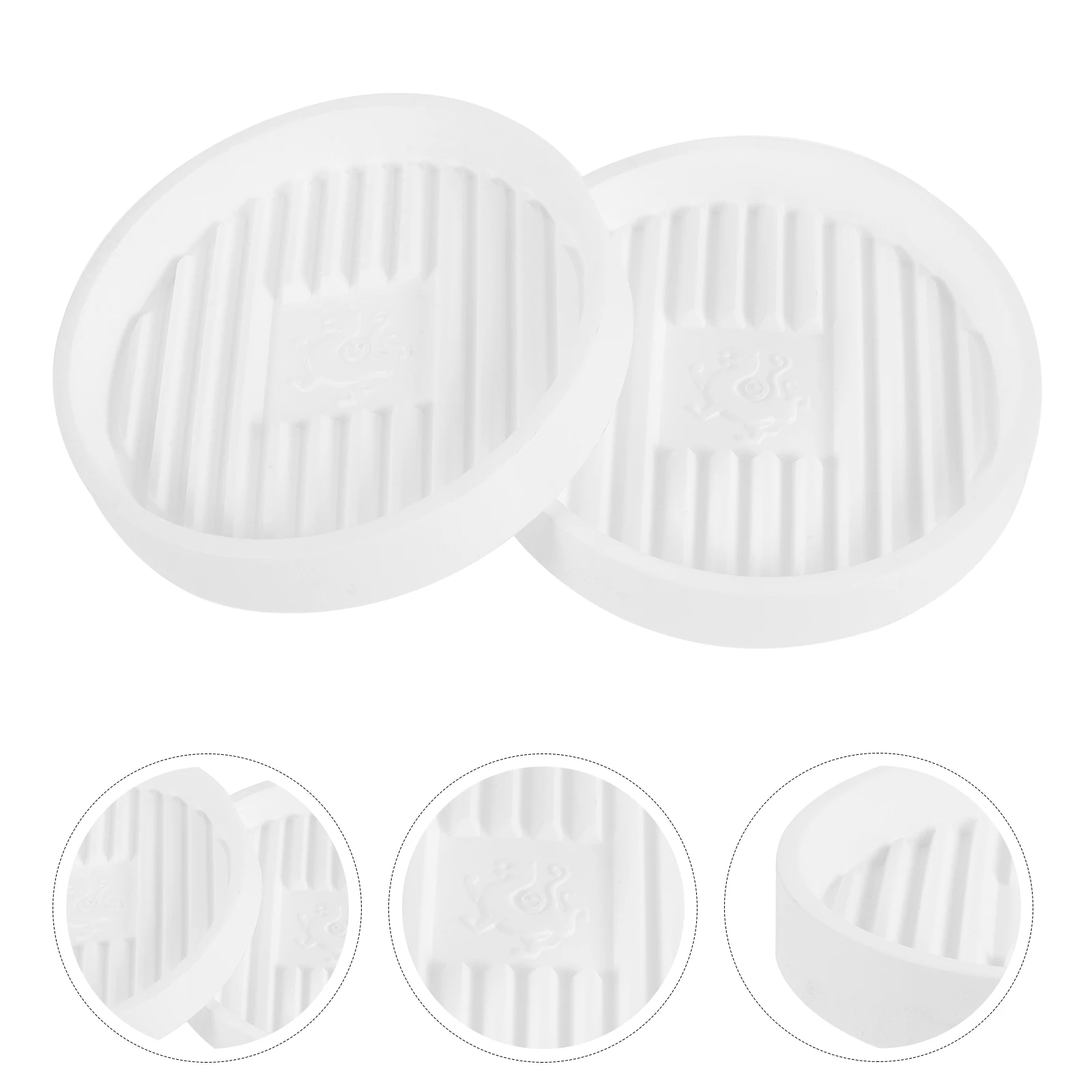 

5pcs Flower Pot Base Drip Trays Round Plant Saucers White Catcher Dishes for Plants Plastic Pots Gardening Home
