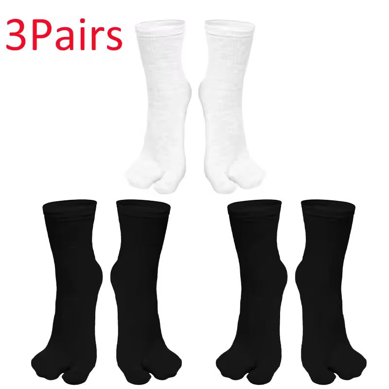 Fashion Japanese Style Tabi Toe Socks for Men Women Summer Fiber Two Finger Socks Kimono Flip Flop Sandal Split Tabi Toe Sock - Image 13
