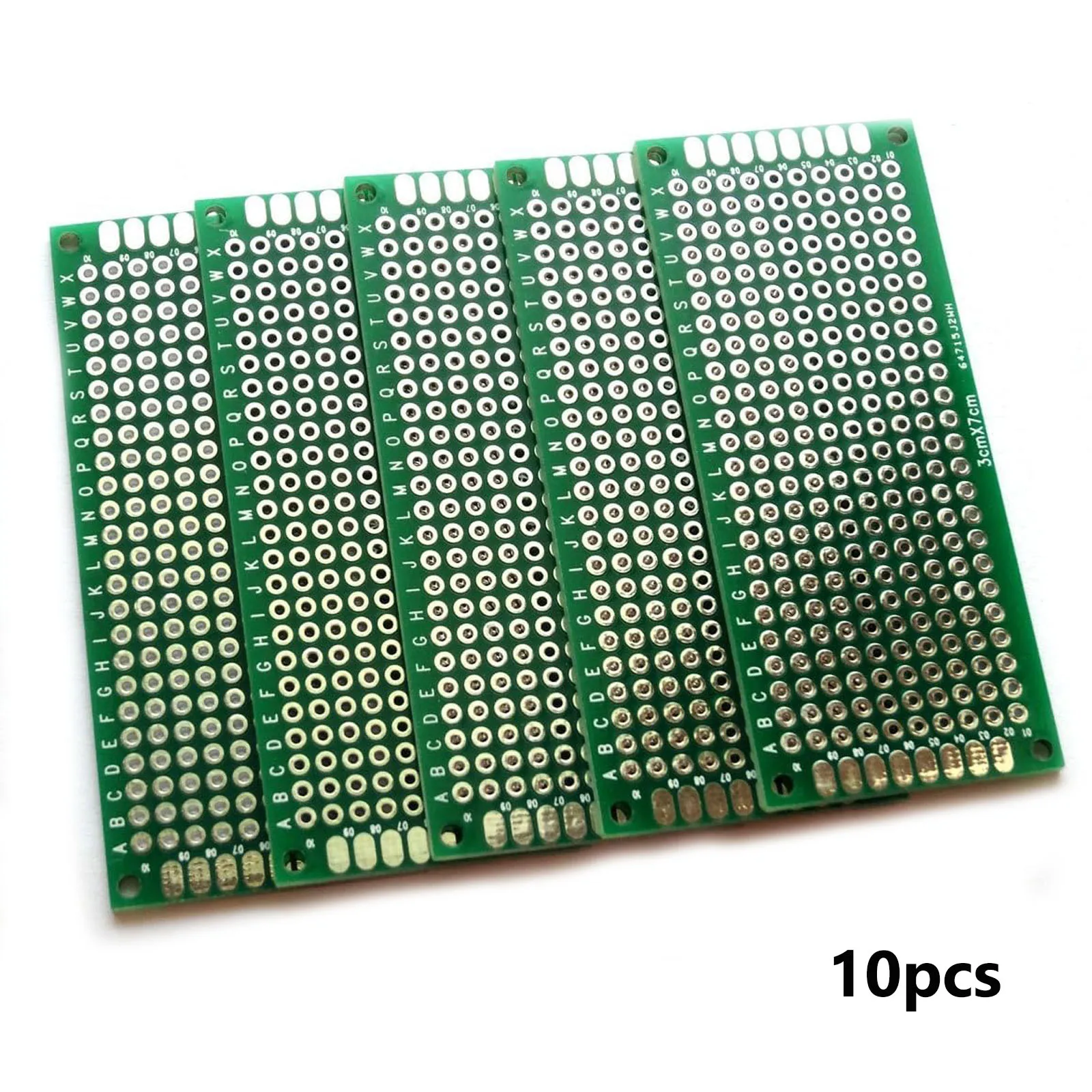 10pcs 양면 PCB 2X8 3X7 4X6 5X7 프로토 타입 보드 회로 Protoboard 범용 스트립 보드 인쇄