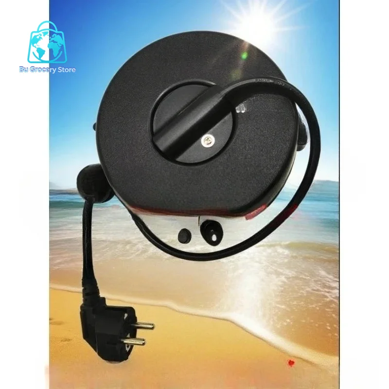 5-meter European Standard Male and Female Power Cord Automatic Retractable Reel