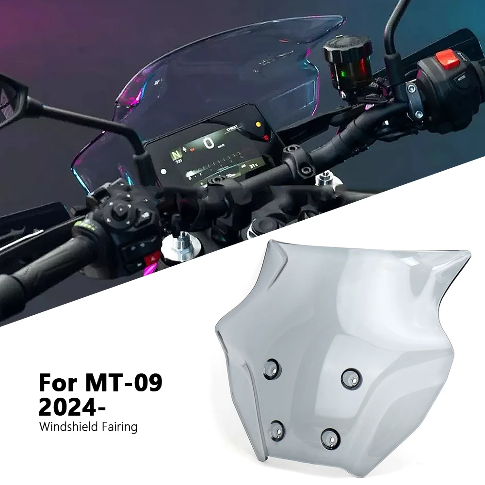 

New Motorcycle Accessories Windshield Wind Deflector Windscreen Fairing For YAMAHA MT-09 MT09 MT 09 mt09 2024