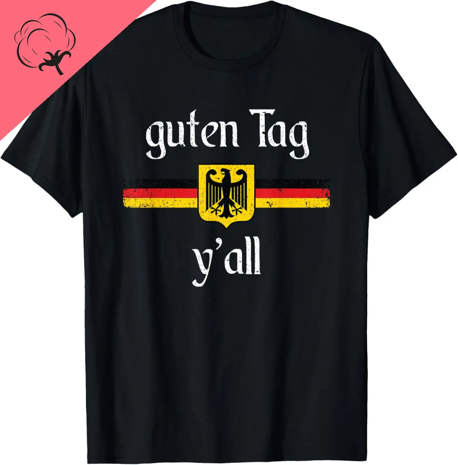 Oktoberfest German Flag Eagle Prost Guten Tag Y'all T-Shirt Cotton Vintage Clothes Unisex Summer Streetwear Tops Camiseta Hombre