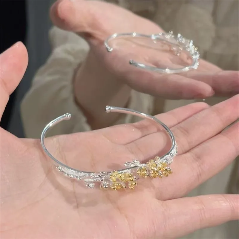 New Chinese-style flower bracelet, a high-end, light luxury and versatile gift for your girlfriend
