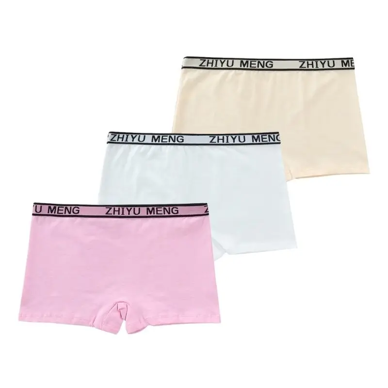 3Ps Girls Underwear Young Girl Panties Solid Children Clothes Children\'s Shorts Panties for Girls Toddler Briefs Teenagers