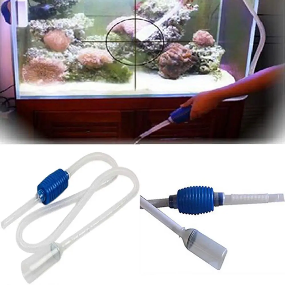 Aquarium Clean Vacuum Water Change Changer Gravel Cleaner Fish Tank Siphon Pump Siphon Fish Tank Syphon Cleaner Semi-automatic