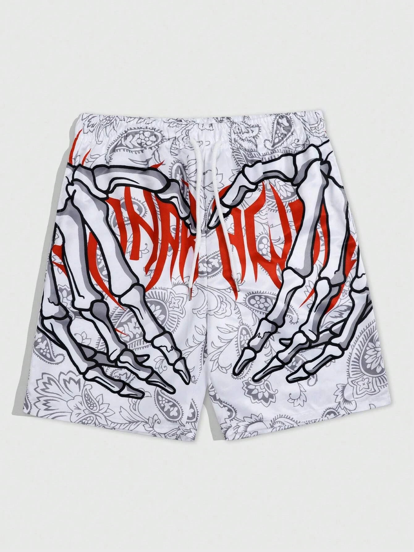 

New 3D Printed Skull Claw Personalized Printed Shorts For Motorcycle Riding Quick Drying Shorts Trendy Men's Beach Swimsuits