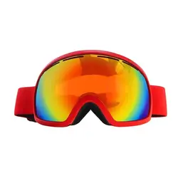 Large Spherical Large Vision Ski Goggles Double Layer Long Lasting Anti-fog Outdoor Ski Goggles Snap On Myopia