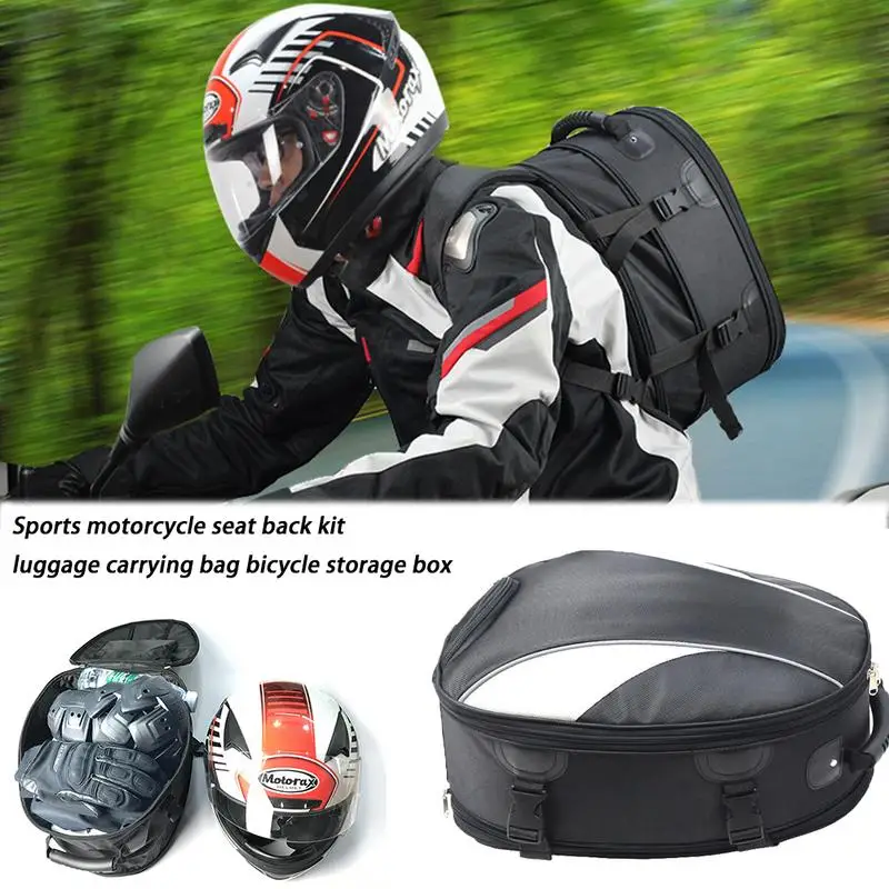 

Motorcycle Tail Bag PU Leather Backpack Rain Cover Outdoor Hiking Climbing Bag Cover Waterproof Rain Cover For Backpack