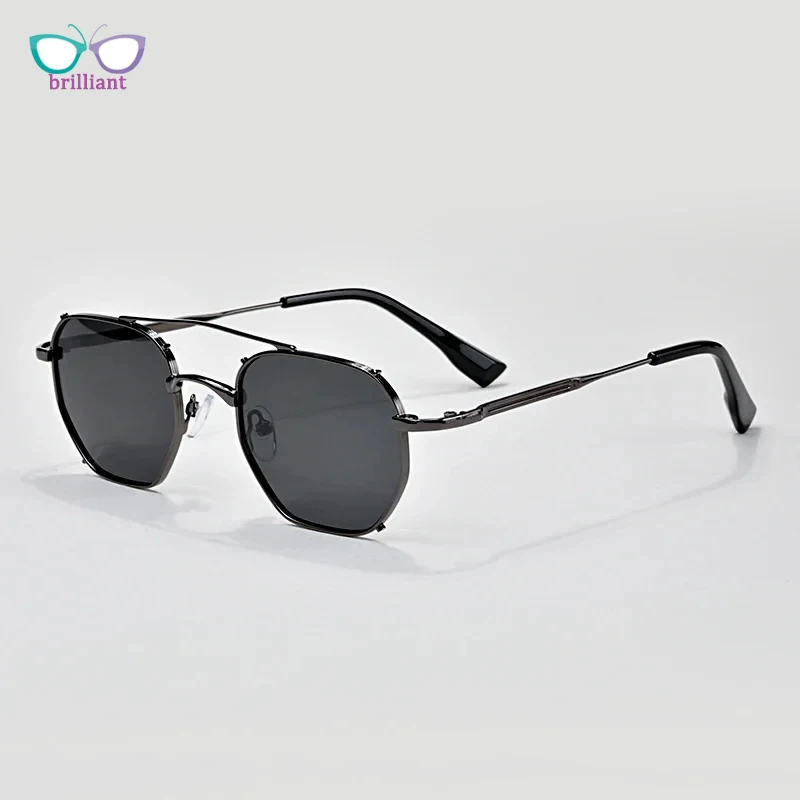 

Pure Titanium Square Men Double Beam Sunglasses High-quality UV400 Outdoor Handmade Women Fashion Designer Polarized SUN GLASSES