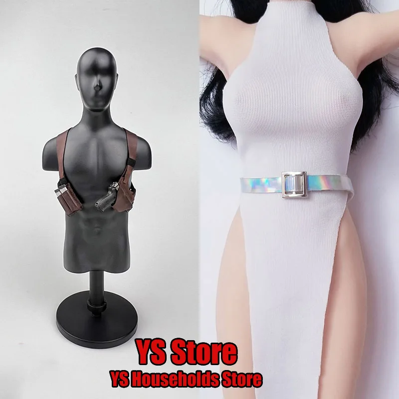 

CNN6001 1/6 женский солдат Подмышечная кобура Модель элегантное платье ремень красочный радиус металлическая пряжка пояс для 12 "фигурки тела