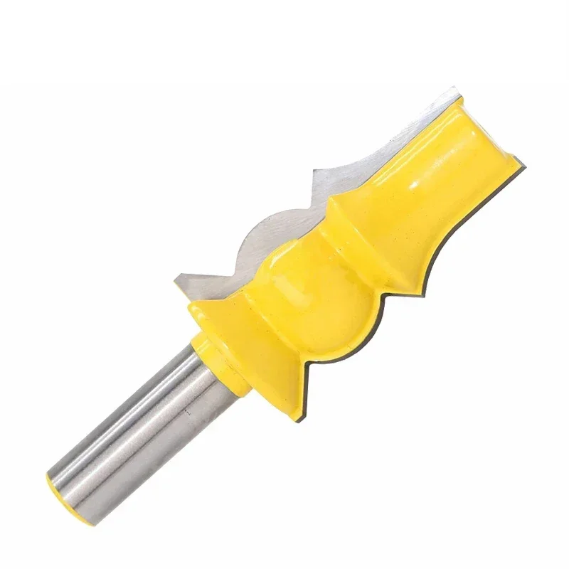 1pc 12mm 1/2 Shank Lamp Model Armrest Crown Molding Router Bit Concave Radius Bits Tenon Cutter for Woodworking