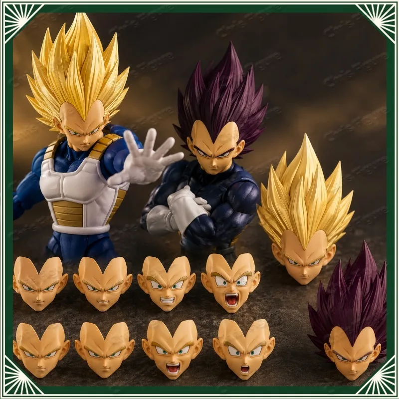 En stock: Accesorios de cabeza de Vegeta Super Ego DKO de Dragon Ball Super Sanya 3, figura de acción de anime, modelo de juguete.