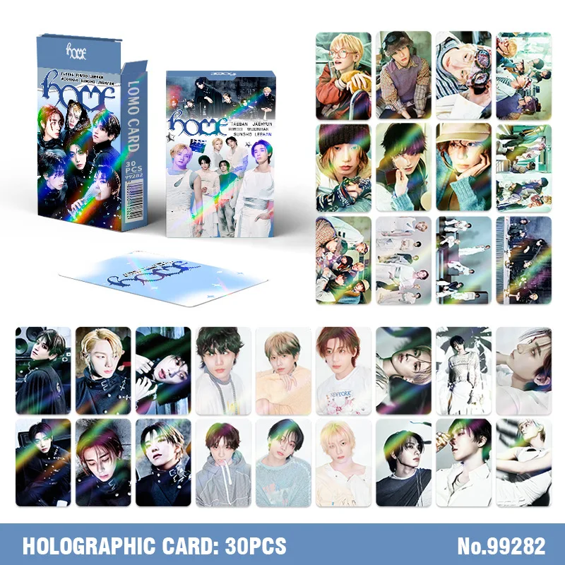 30Pcs HOME Laser Photocards Kpop Star Collection Lomo Cards Holographic Flash Cards Idol Photo Cards Fans Gifts