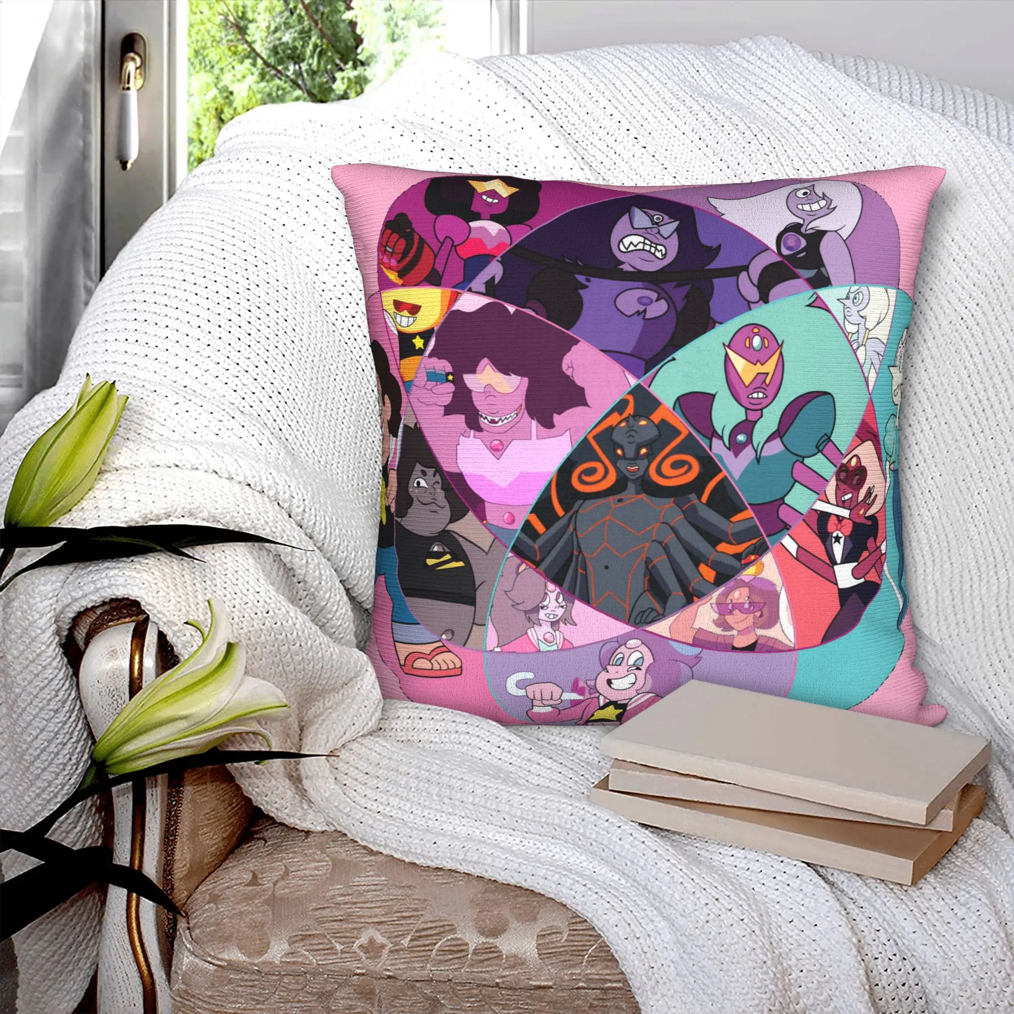 Nordic Steven Universe Cushion Cover Soft Children Gift Cartoon Throw Pillow Case Home Decorative