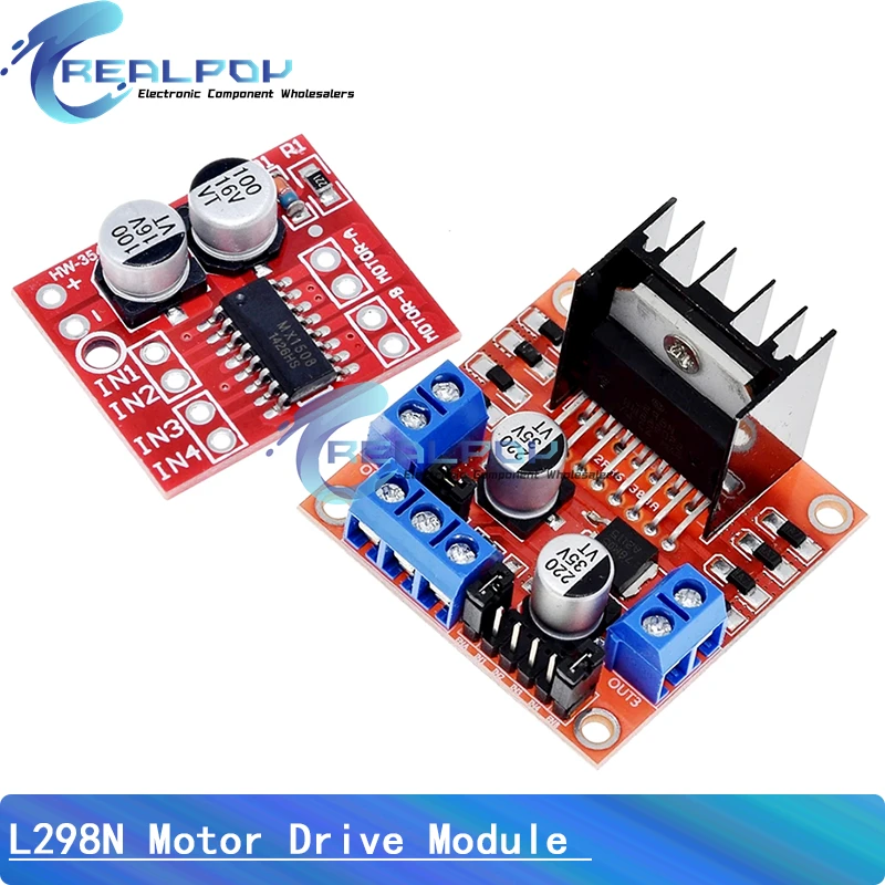 Module de carte de pilote L298N, moteur pas à pas L298N, robot de voiture intelligente, planche à pain peltier haute puissance L298 DC, pilote de moteur pour arduino