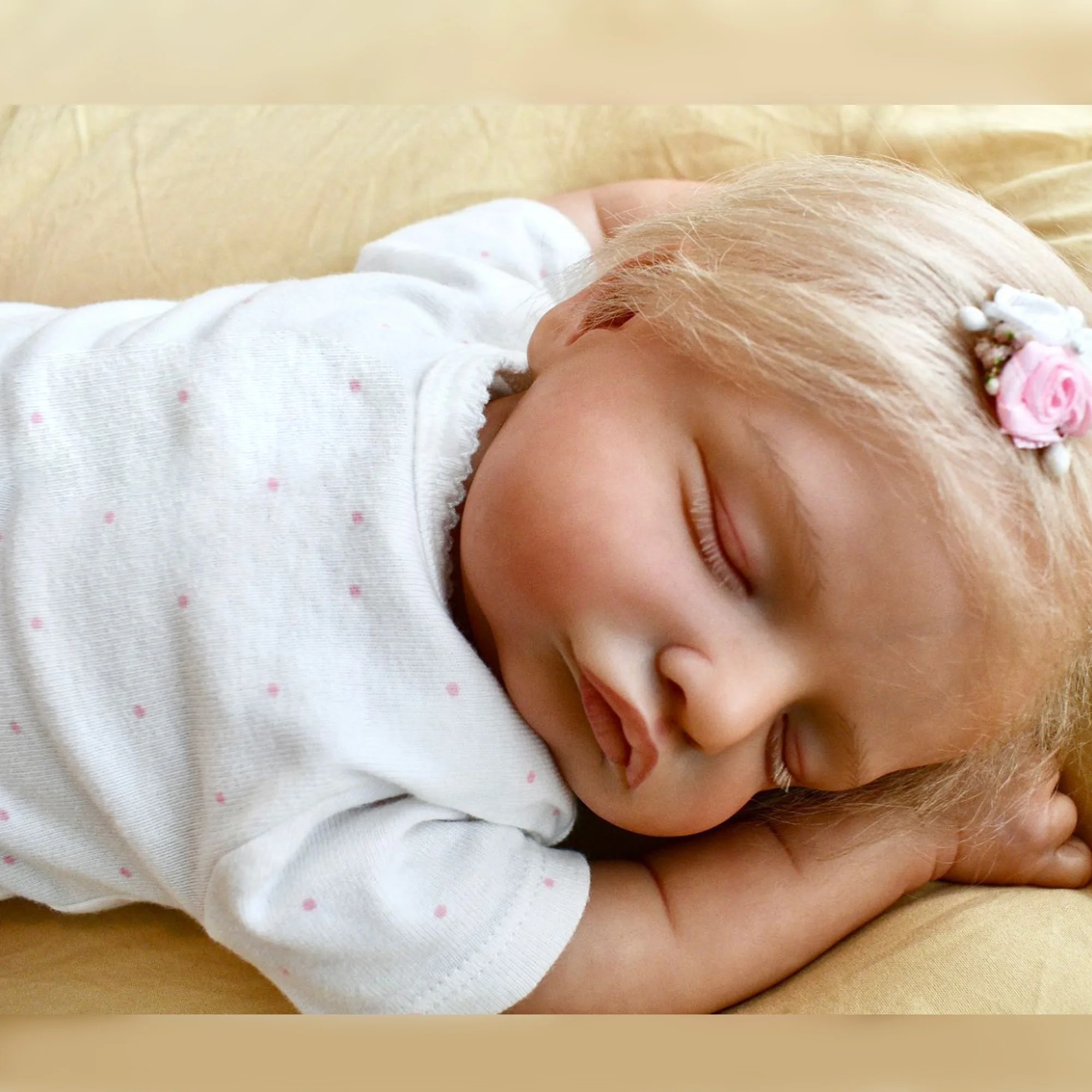 18Inch Cuddly Rosalie Bebe Reborn Girl With Soft Touch Feeling Painted Handmade Newborn Baby Doll Lifelike Real muñecas reborn