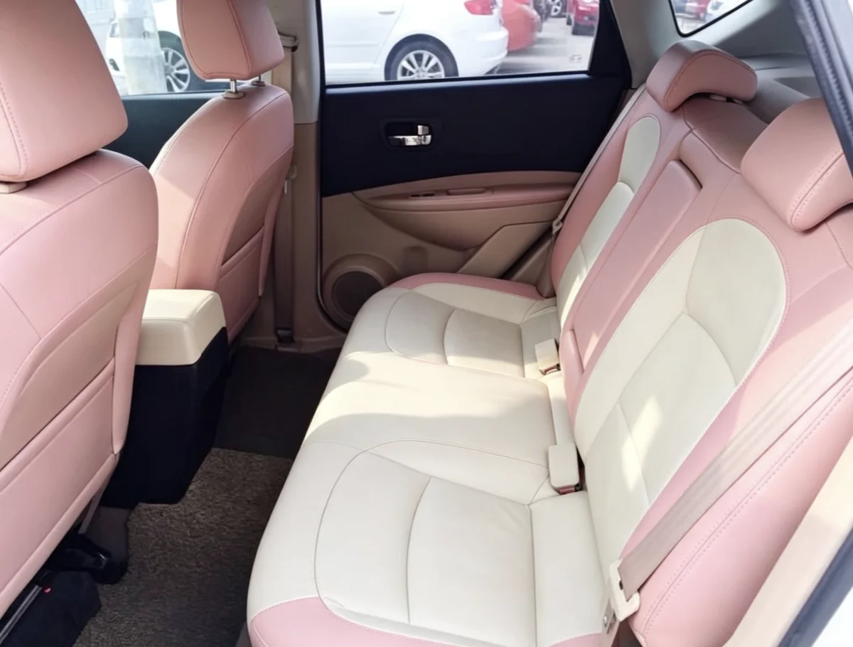 Für Nissan Qashqai J10 2008~2015 Maßgefertigte Autositzbezüge Luxuriöses Nappa-Leder 100% Passgenau Innenraumzubehör 360 ° Vollständige Abdeckung – Detail 6