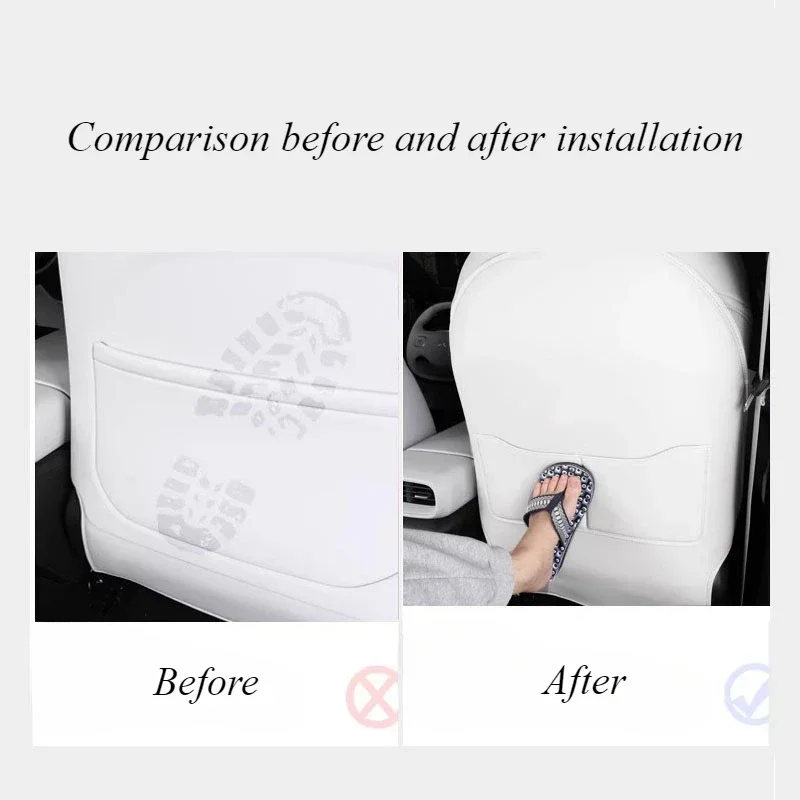 For Xpeng G6 Car Seat Kick Pad Auto Seat Back Protector Cover Waterproof Protector Mat Car Modified Interior Panel Accessories