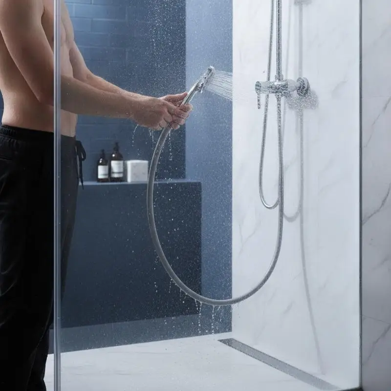 PVC Handheld Shower Head Hose Universal Flexible Anti Winding Explosion-proof Water Tube Bathroom Faucet Hose Extension Pipe