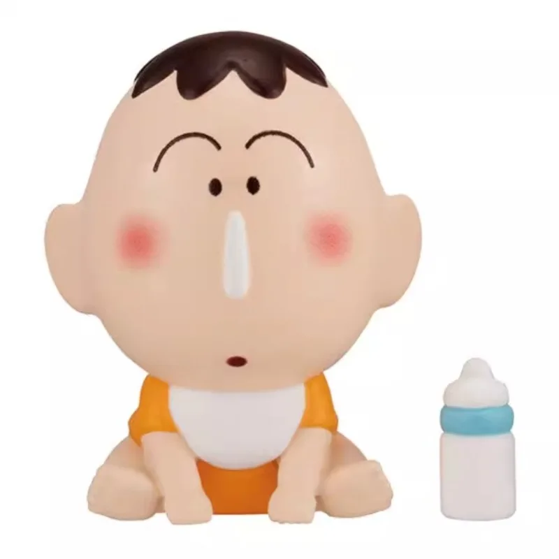 Bandai Original Gashapon Kawaii niedlichen Anime Wachs mal stift Shin Chan warten Baby Styling Figur Gachapon Kapsel Spielzeug Modelle Geschenk