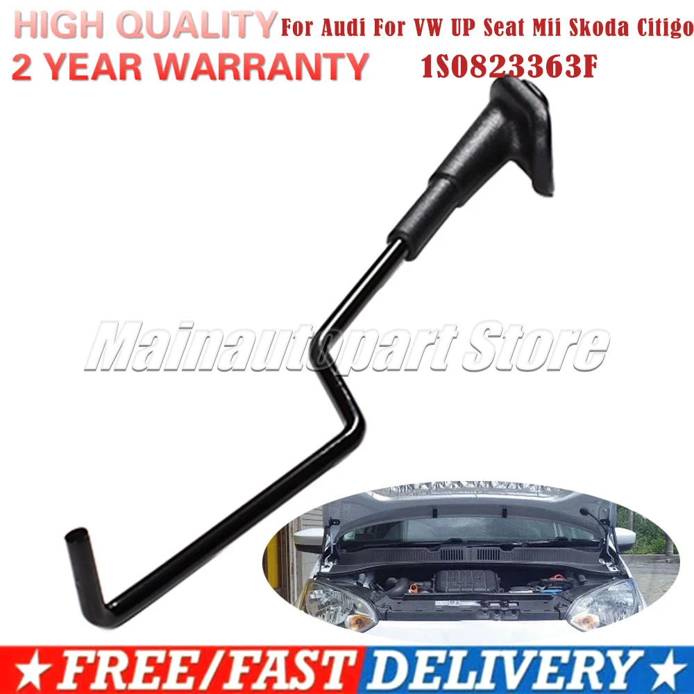 Bonnet Hood Support Rod 1S0823363F For Audi For VW UP Seat Mii Skoda Citigo E-Citigo Car Accessories