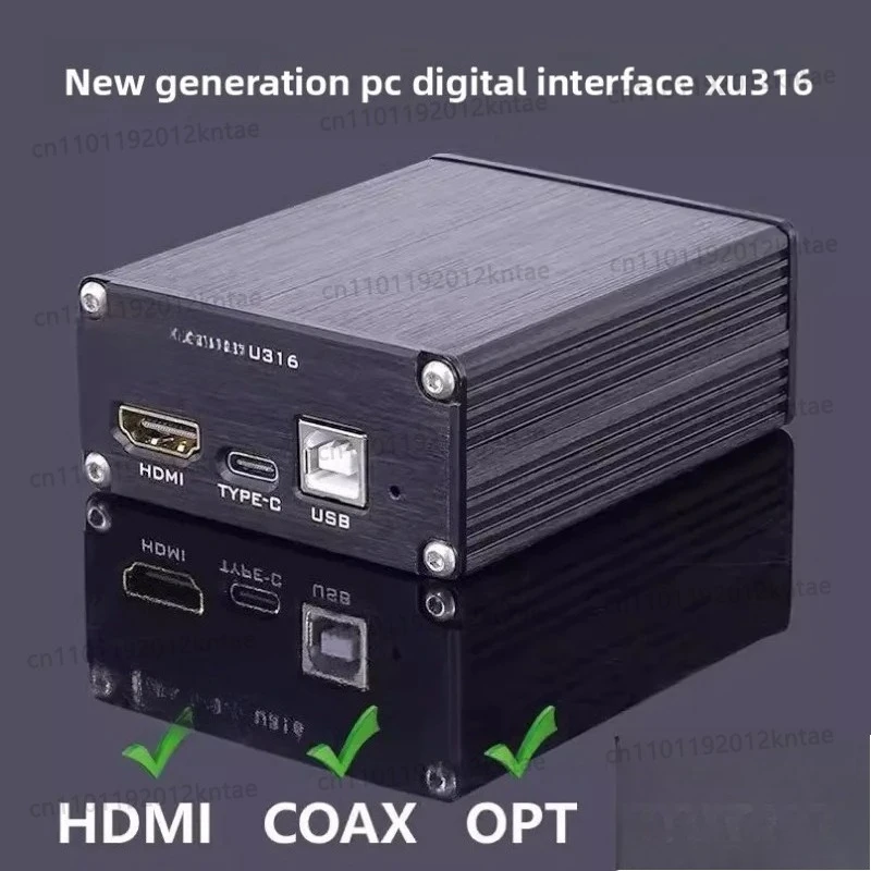 Titanium Version316 Asynchronous USB to Coaxial Optical Digital Interface 3rd Generation HDMI DSD512
