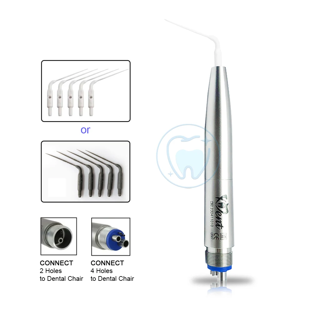 

Dental Air Scaler Handpiece Activation Irrigation Perio Scaling With 5Pcs Endodontics Plastic Tips Dentistry Tools 2/4 Holes