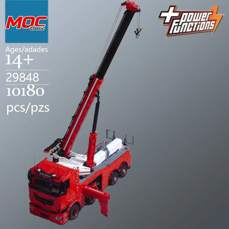 Specially Custom MOC Large-Scale Engineering Crane Technic Building Block Model Trendy Educational Toys Casual Building Game Toy