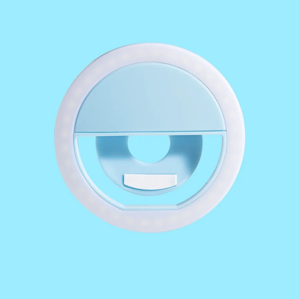 Светодиодный заполняющий светильник для мобильного телефона для селфи, зарядка через USB, три цвета, регулируемый светильник для фотосъемки, легкий противоскользящий мини-заполняющий светильник