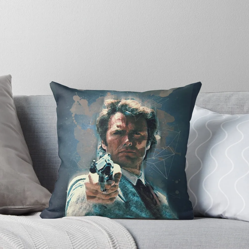 

Dirty Harry vintage art Throw Pillow Sofa Covers For Living Room New year Pillows Aesthetic Pillow Decor pillow