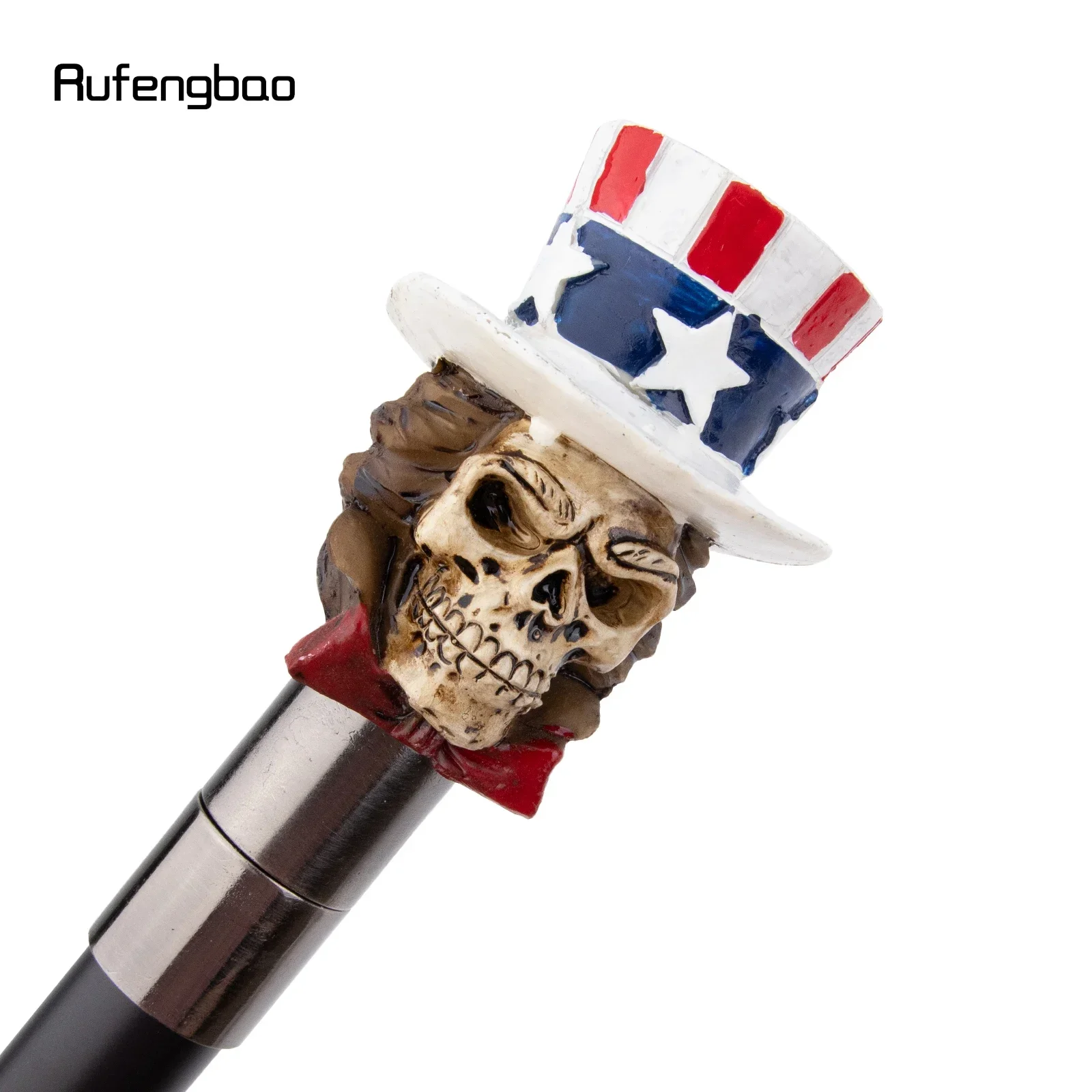 الأصفر الراتنج قبعة الجمجمة رئيس عصا للمشي الأزياء الزخرفية الصلب عصا شهم أنيقة تأثيري قصب مقبض Crosier 94 سنتيمتر