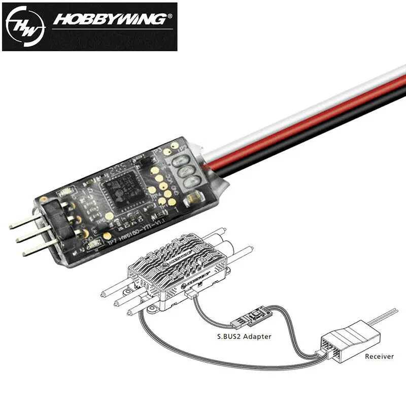 Hobbywing S.BUS2 Telemetry Adapter for Futaba Platinum V4/V4.1/V5 ESC Connector