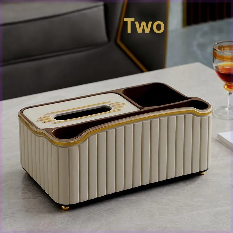 Durable Thickened Multi-functional Tissue Box Integrated Design for Living Room Coffee Table Remote Control Storage Organizer