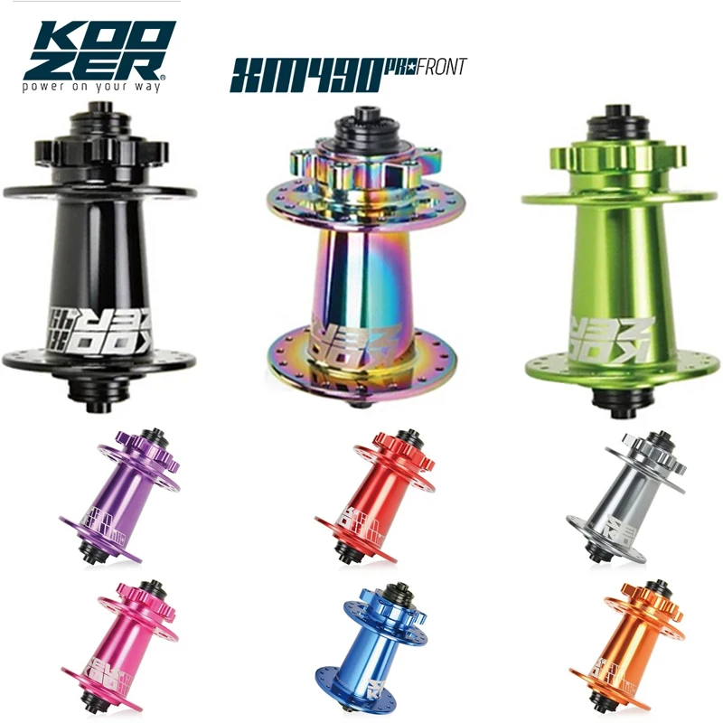 

KOOZER XM490 Pro Передняя велосипедная ступица через ось (QR/TA/) 28/32H 6-болтовая дисковая ступица с 2 герметичными подшипниками Аксессуары для шоссейных велосипедов MTB